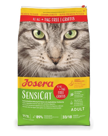 SensiCat dla wrażliwych kotów 10 kg + 1kg gratis