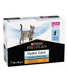 PURINA PRO PLAN Hydra Care Feline Hydration Chicken 10x75 g uzupełniająca karma nawadniająca z kurczakiem dla kotów