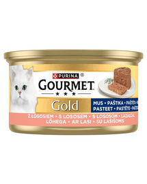 GOURMET Gold Mus lazaccal 85g nedves kaja macskáknak