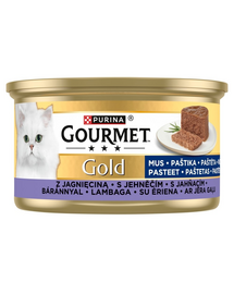 GOURMET Gold Mus bárányhússal 85g nedves macskaeledel