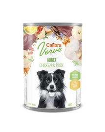 CALIBRA Dog Verve GF Adult Chicken & Duck 400 g gabonamentes nedves táplálék csirkével és kacsával kutyák számára