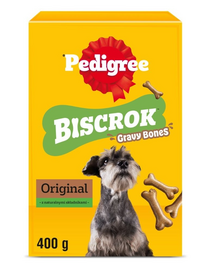 PEDIGREE Biscrok Gravy Bones 400 g – ropogós kekszek kutyáknak