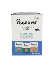Applaws Selection Fish Multipack saszetek w galaretce dla kotów 12x70g