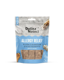 DOLINA NOTECI Smart Chews Allergy Relief 100g allergiás reakciók enyhítésére, szárított jutalomfalatok kutyák számára