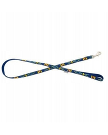 BARRY KING Kutya póráz etnikai mintával 10mm/120cm sötétkék