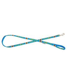 BARRY KING Kutya póráz etnikai mintával 10mm/120cm kék