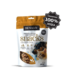 DR MALOU Csirke máj liofilizálva 50g jutalom kutyáknak és macskáknak