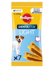 PEDIGREE Dentastix Light Dental Chews S 7 db. dentális jutalomfalatok kis testű kutyák számára