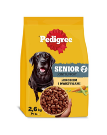 PEDIGREE Senior csirkével és zöldségekkel 2,6 kg száraz táp idősebb kutyák számára