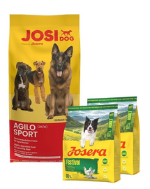 JOSERA JosiDog Agilo Sport 15kg + 2x900g INGYENES étel