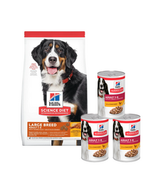 HILL'S Science Plan Adult Dog Adult Dog Large Dry Csirke 14 kg nagytestű fajtáknak + 3 doboz INGYENES