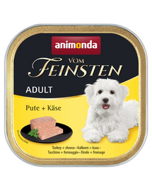 ANIMONDA Vom Feinsten Adult Pulyka és sajt 150g kutyatáp