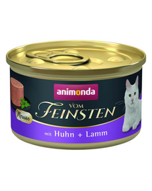 ANIMONDA Vom Feinsten Mousse csirkével és báránnyal 85g macskaeledel