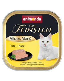 ANIMONDA Vom Feinsten Mild Menue Pulyka és sajt 100 g macskapástétom