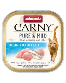 ANIMONDA Carny Pure & Mild Csirke és tőkehal 100g nedves macskaeledel
