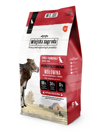 Monobiałkowa Wołowina dla psów chrupki M/L 6 kg