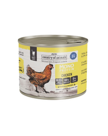 COUNTRY OF ANIMALS Cat Monoprotein Chicken 200g csirke, nedves macskaeledel