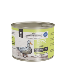 COUNTRY OF ANIMALS Cat Monoprotein Duck 200g kacsahús, nedves macskaeledel