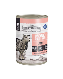 COUNTRY OF ANIMALS Cat Monoprotein Lamb 400g bárányhús, nedves macskaeledel