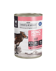 COUNTRY OF ANIMALS Cat Monoprotein Beef 400g marhahús, nedves macskaeledel