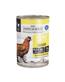 COUNTRY OF ANIMALS Cat Monoprotein Chicken 400g csirke, nedves macskaeledel
