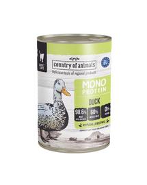 COUNTRY OF ANIMALS Cat Monoprotein Duck 400g kacsahús, nedves macskaeledel