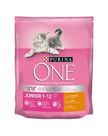 PURINA ONE JUNIOR bogata w kurczaka i pełne ziarna 800 g