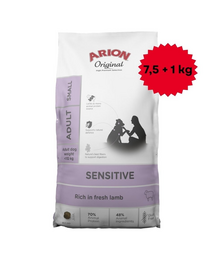 ARION Original Sensitive Small 7,5+1 kg kis testű érzékeny gyomrú kutyák számára