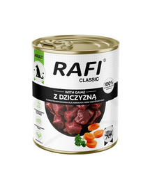 RAFI Classic z dziczyzną 800 g mokra karma dla psa