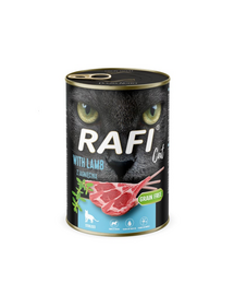 RAFI Cat Adult bárányhússal 400 g nedves táplálék ivartalanított macskák számára