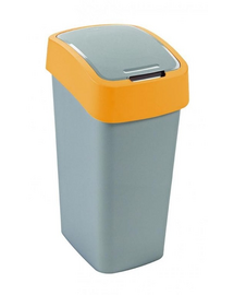 Kosz na śmieci FLIP BIN 50 l Srebrny/pomarańczowy