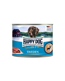 HAPPY DOG Sensible Pure Sweden Vadhús 200 g nedves kutyatáp