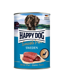 HAPPY DOG Sensible Pure Sweden Vadhús 400 g nedves kutyaeledel