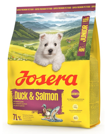 Duck and Salmon Junior Mini 900g dla prawidłowego rozwoju szczeniąt małych ras
