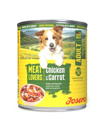 JOSERA Meat Lovers Menu Chicken and Carrot 800 g kurczak i marchewka, mokra karma dla psów