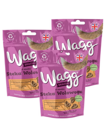 WAGG marhahúsos steak ízű 3x125g kutyakeksz
