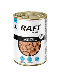 RAFI Classic Bárányhús szószban 1240 g nedves táplálék minden fajtájú kutyának