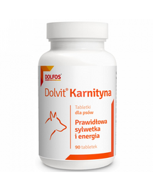 DOLFOS Dolvit Karnityna 90 tabl. helyes testsúly és vitalitás kutyák számára
