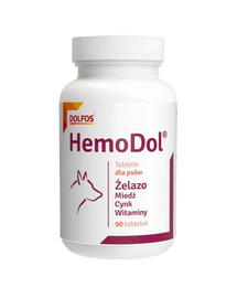 DOLFOS Dolvit Hemodol 90 tabl. vitaminok és ásványi anyagok kutyák számára