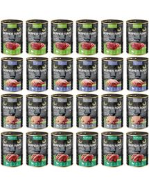 SUPER RAFI Cat Mix 4 Ízek 24x400g nedves macskaeledel