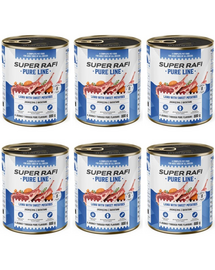SUPER RAFI Pure Line bárány édesburgonyával 6x800g nedves kutyatáp