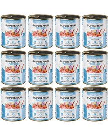 SUPER RAFI Pure Line Junior jagnięcina z batatami 12x800g mokra karma dla szczeniąt i młodych psów