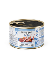 SUPER RAFI Mini Pure Line bárányhússal és édesburgonyával 185g nedves táplálék kisméretű kutyák számára