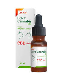 DOLFOS Cannabis Oil 10ml CBD olaj kutyák és macskák számára