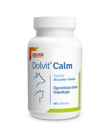 DOLFOS Dolvit Calm 90 tabl. étrend-kiegészítő stressz ellen kutyáknak és macskáknak