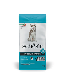 SCHESIR Original Medium Adult Ryby 12 kg sucha karma dla dorosłych średnich ras