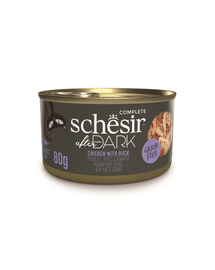 SCHESIR After Dark Kurczak w bulionie z kaczki 80 g karma mokra dla kotów