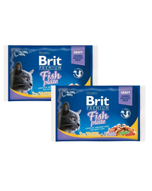 BRIT Cat Adult Fish Plate 8x100g