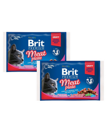 BRIT Cat Adult Meat Plate 8x100g