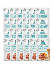 Care Sterilised Fillets in gravy 24 x 85 g królika w sosie dla kotów kastrowanych